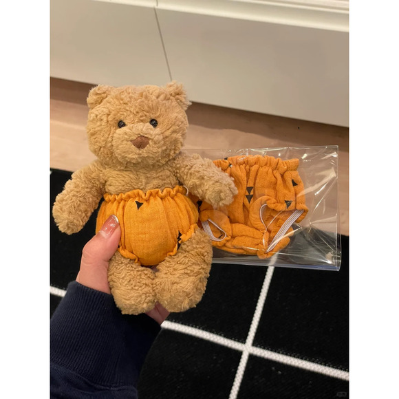 Bartholomew bear cute clothes outfits - Halloween pumpkin pull-ups (Tiny) - Picture 1 of 2